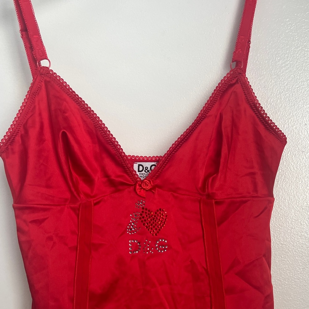 Authentic Dolce & Gabbana Women’s Tank Top Red color